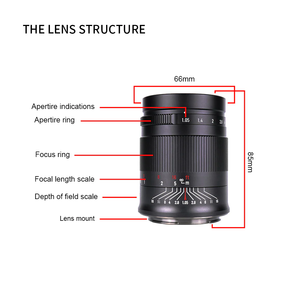 MF 50mm f/1.05 Full-frame lens for E/L/R/Z - Image 7