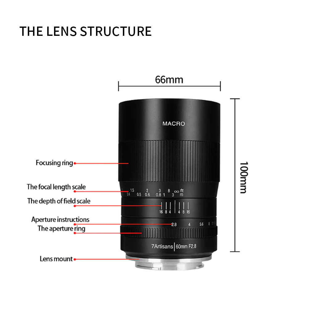 MF 60mm f/2.8 APS-C lens for E/EOS-M/FX/M43 - Image 7